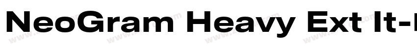 NeoGram Heavy Ext It字体转换